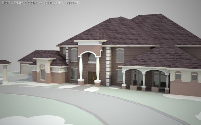 house04 3D 模型 .c4d .max .obj .3ds .fbx .stl .blend