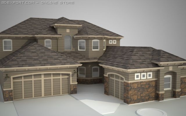 house05 3D 模型 .c4d .max .obj .3ds .fbx .stl .blend 