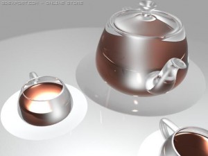 tea set Modèle 3D