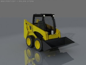 skid steer loader komatsu style bobcat 3D-Modell
