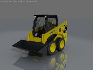 skid steer loader komatsu style bobcat 3D Model