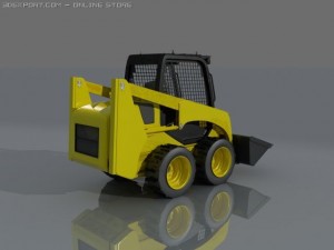 skid steer loader komatsu style bobcat 3D Model