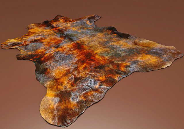 cow carpet 3D Модель .c4d .max .obj .3ds .fbx .stl .blend 