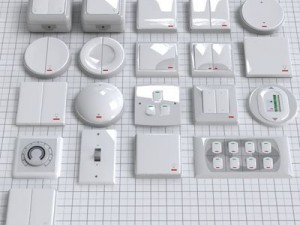electrical switches pack 3D Model