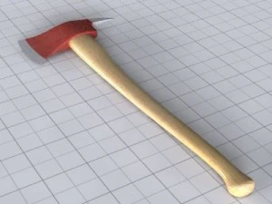 消防士の斧 3Dモデル