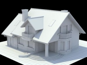 highly detailed singlefamily house Model 3D