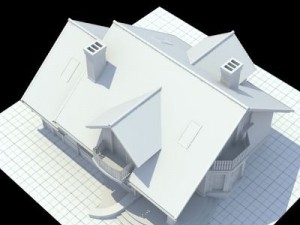 highly detailed singlefamily house Model 3D