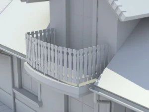 highly detailed singlefamily house 3D Model