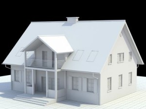 single family house Model 3D