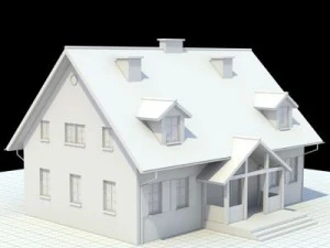 single family house 3D Model