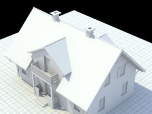 single family house Model 3D