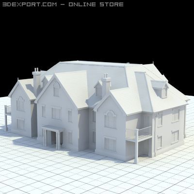 great manor Modelo 3D .c4d .max .obj .3ds .fbx .stl .blend 