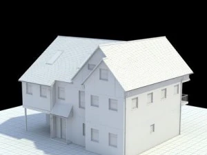 highly detailed english house 3D Model