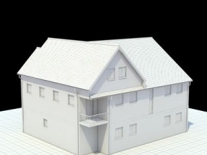 highly detailed english house 3D Model