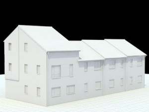 highly detailed english house 2 3D-Modell