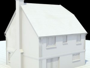 highly detailed english house 3 3D Model