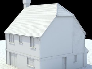 highly detailed english house 3 3D Model