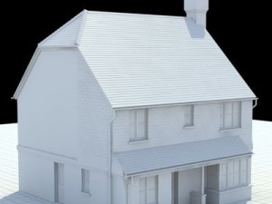 highly detailed english house 3 3D Model