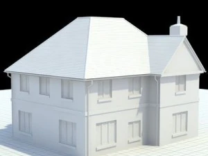 highly detailed english house 4 3D Model