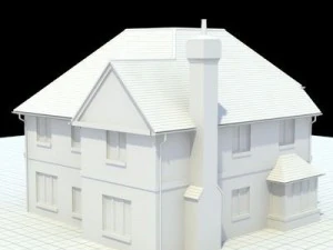 highly detailed english house 4 3D Model