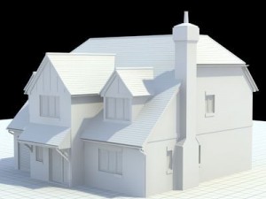 highly detailed english house 5 Model 3D