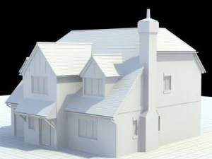 highly detailed english house 5 3D Model