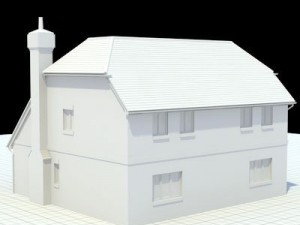 highly detailed english house 5 3Dモデル