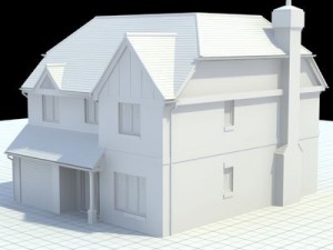 highly detailed english house 6 Model 3D