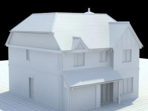 highly detailed english house 6 3D Model