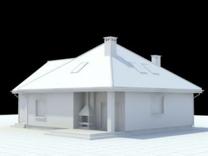 single family house Modello 3D