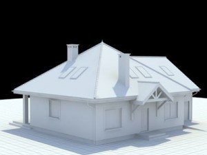 single family house Modello 3D