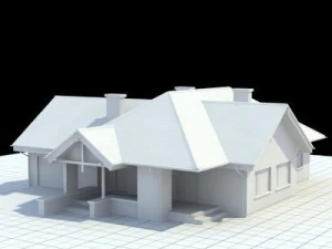 highly detailed singlefamily house 2 3D Model
