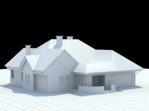 highly detailed singlefamily house 3 3D Model