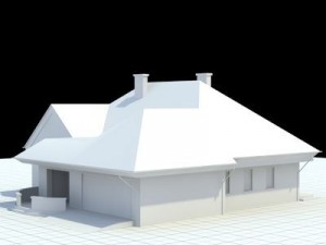 highly detailed singlefamily house 3 3D Model