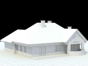 highly detailed singlefamily house 3 3D Model