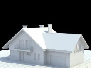 highly detailed singlefamily house 5 3D Model