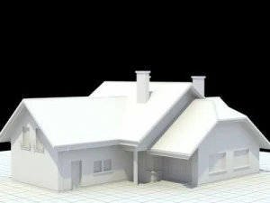 highly detailed singlefamily house 5 3D Model