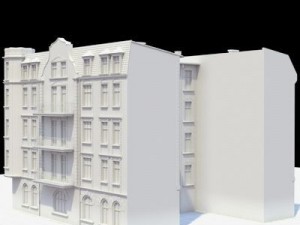 highly detailed historical tenement house 3D Модель