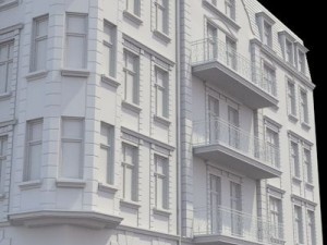 highly detailed historical tenement house 3D Модель