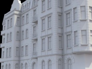 highly detailed historical tenement house 3D Модель