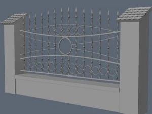 fence for exterior visualization 3D Model