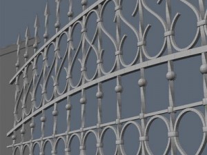 fence for exterior visualization 3D Model