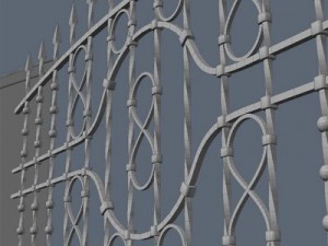 fence for exterior visualization Model 3D
