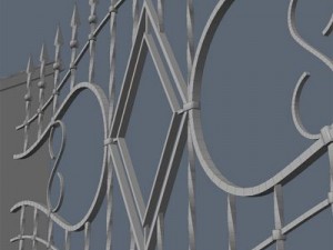 fence for exterior visualization 3D Модель