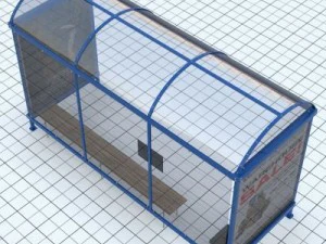 otobüs durağı 3D Model