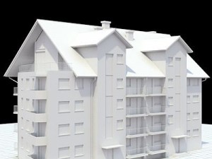 multifamily house2 Modello 3D