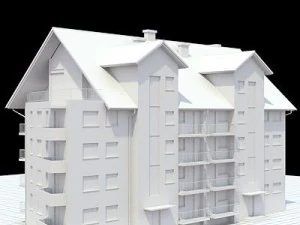 rumah multikeluarga2 Model 3D