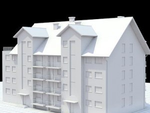 multifamily house2 Modello 3D