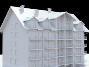 multifamily house2 Modello 3D