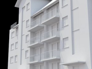 multifamily house2 Modello 3D